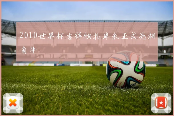 2010世界杯吉祥物扎库米正式亮相南非